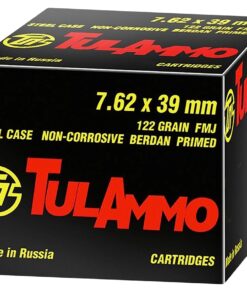 TulAmmo 7.62x39mm 122 Grain FMJ, 1000 Round Case