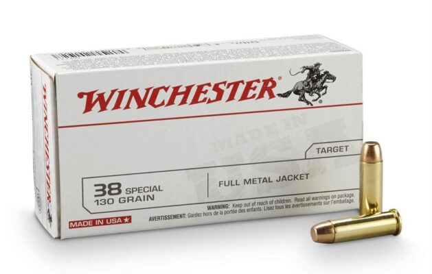 Winchester  .38 Special 130 Grain FMJ, 500 Round Value Pack Case USA38SPVP