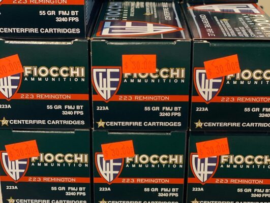 223 FIOCCHI 55gr FMJ BT 3240 FPS 50rd